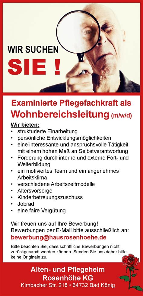 Wenn ergebnisse zur automatischen vervollständigung angezeigt werden, verwenden die pfeile nach oben und unten, um sie dir anzusehen und sie. Stellenangebot Examinierte Pflegefachkraft als ...