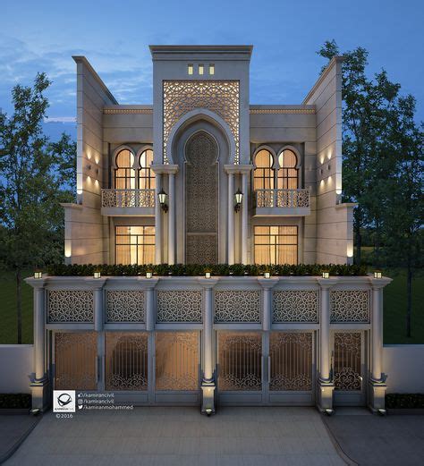 8 Arabic Modern House Ideas واجهة عمارة إسلامية تصميم