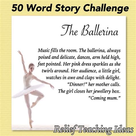 50 Word Story Challenge Relief Teaching Ideas Relief Teaching