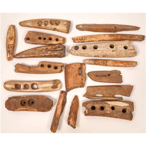 Antler And Bone Fire Making Tools Artifacts 17 Pieces 137554