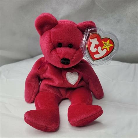 Ty Toys Retired Valentina Beanie Baby Bear Woriginal Hang Tag