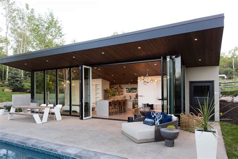 Dwell This Can Do Pool House Cleverly Goes From Private To Party Mode