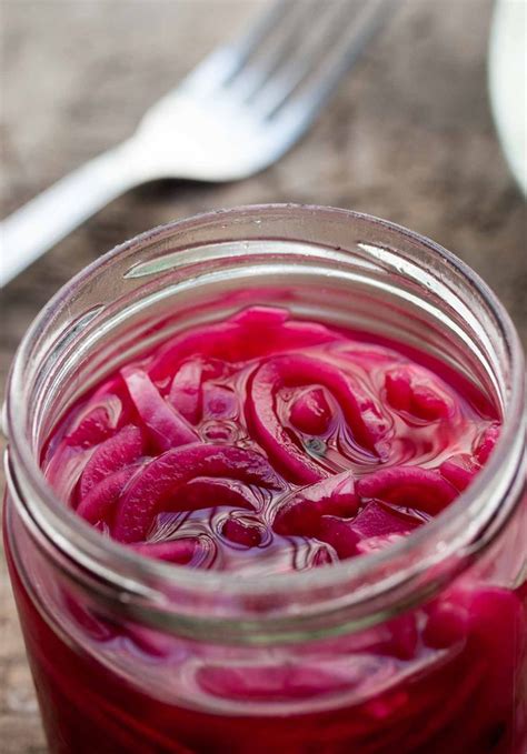 Quick Pickled Red Onions Recipe Red Onion Recipes Quick Pickled