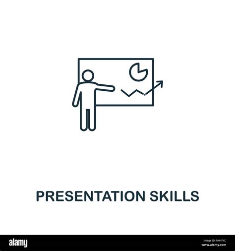 Presentation Skills Icon Thin Outline Creativepresentation Skills