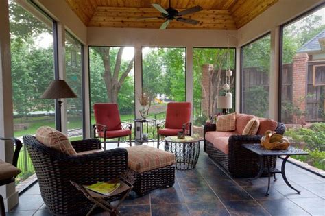 Thoughtful planning will help make your backyard your new favorite spot for lounging, dining. Screened/Enclosed Patio - Traditional - Porch - dallas ...