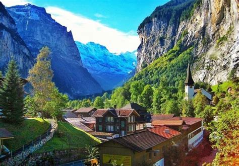بالصور شاهد جمال الطبيعة في وادي لوتيربرونين سويسرا سفاري نت