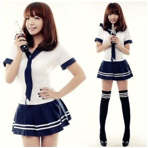 New Japanese School Girl Sailor Uniform Cosplay Costume