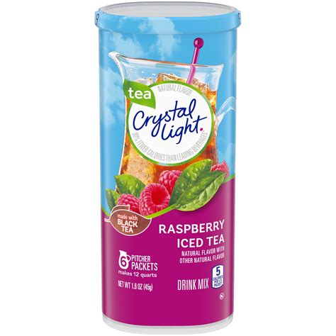 Crystal Light Raspberry Iced Tea Naturally Flavored Powdered Drink Mix