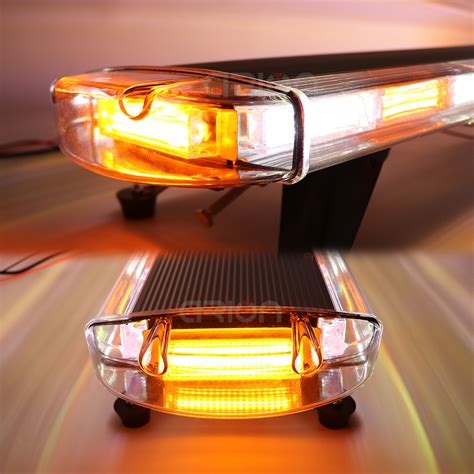 30 To 72 Cob Led Amber White Flashing Strobe Roof Tow Plow Truck