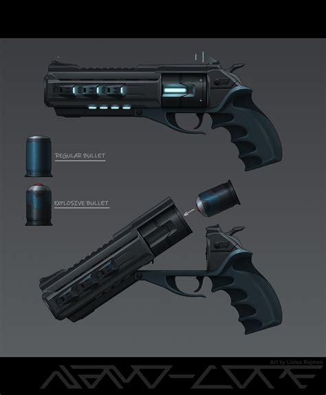 Artstation Sci Fi Hand Cannon Revolver