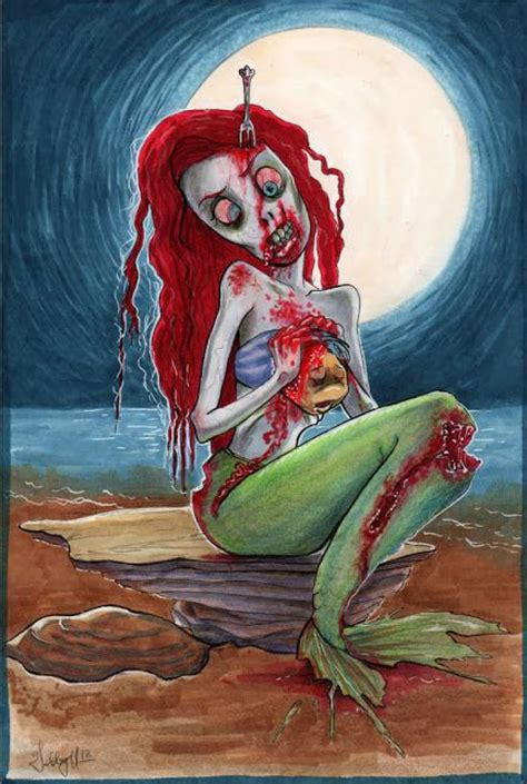 We will be drawing ariel's hair in two parts. Artist Turned Disney Characters Into Horrible Monsters ...