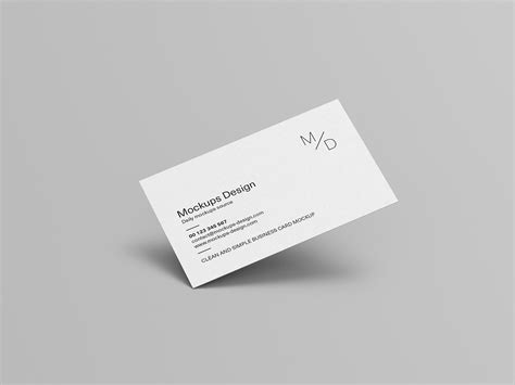 Clean Business Cards Mockup Instant Download