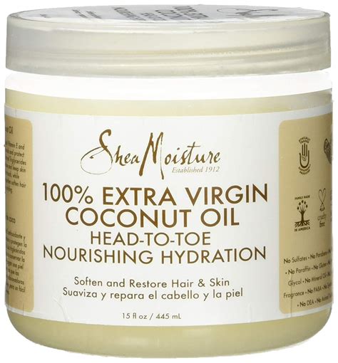 Shea Moisture 100 Xtra Virgin Coconut Oil 15 Ounce Head To Toe 443ml