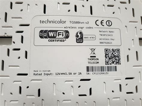 Technicolor Tg589vn V2 Router Ebay