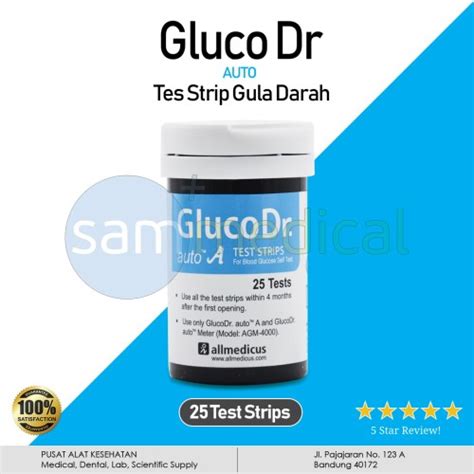 Promo Glucodr Gluco Dr Auto Strip Gula Darah Glucose 25 Kota