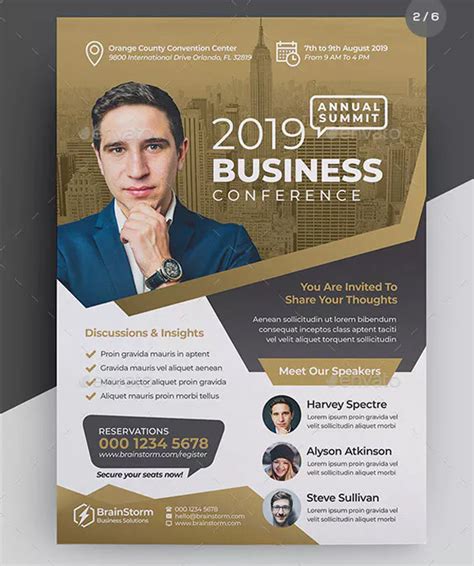 41 Conference Flyer Templates Free And Premium Psd Ai Eps Formats