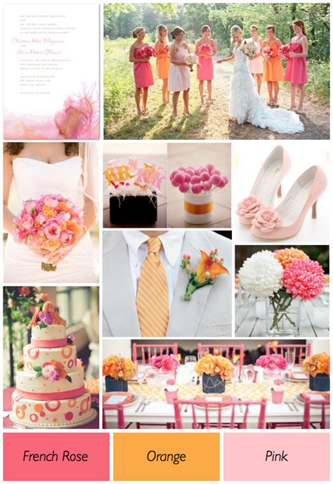 Pink And Orange Wedding Theme Wedding Pinterest Orange Wedding