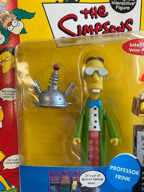 Bnib Playmates Interactive The Simpsons Series 6 Professor Frink Toy Figure Wos Ebay