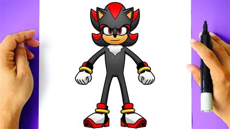 Como Desenhar O Shadow Do Sonic 2 Cómo Dibujar A Shadow De Sonic 2
