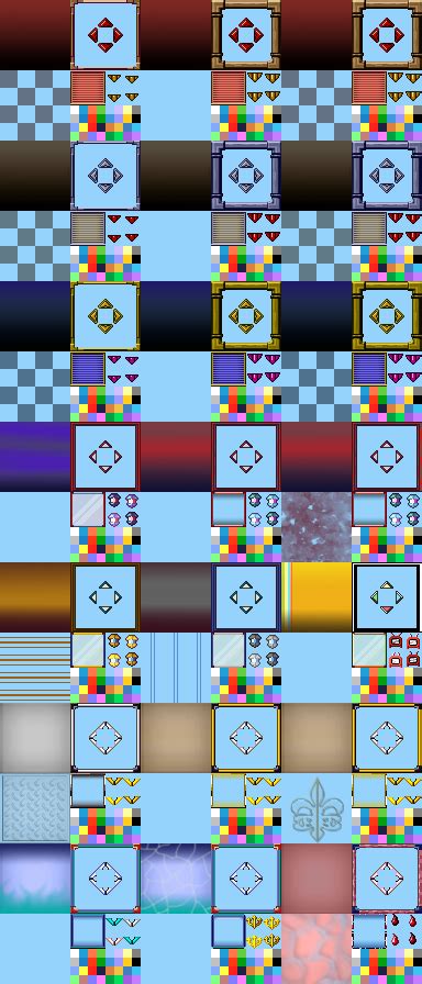 An Array Of Different Colored Squares And Lines