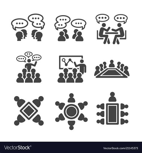 Choose from over a million free vectors, clipart graphics, vector art images, design templates, and illustrations created by artists worldwide! Meeting icon Royalty Free Vector Image - VectorStock