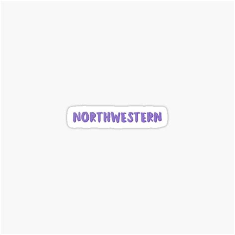Northwestern Sticker By Stickertarius Redbubble