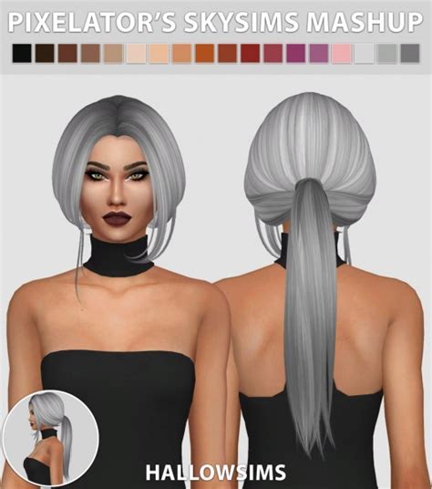 Sims 4 Hairs ~ Hallow Sims Pixelators Skysims Mashup