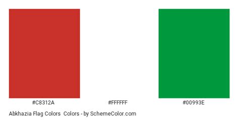 Abkhazia Flag Colors Color Scheme Flags