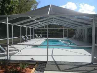 Also known as a pool dome, a pool enclosure is a special cover of course, we always advise having professional pool painters do the work for you, but we can't stop you from tackling it yourself. Quality Pool Enclosures - Tampa, FL - Anderson Aluminum Inc.