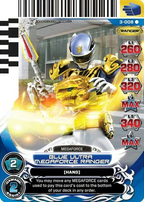 See more of power rangers action card game on facebook. Blue Ultra Megaforce Ranger Power Rangers Trading Card | Power Rangers Forever!!! | Pinterest ...