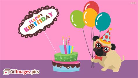 Happy Birthday Animated  Dog