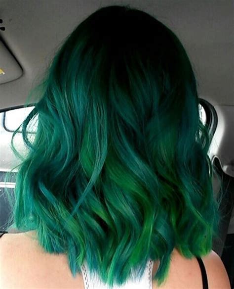 Kait On Instagram “ Greenhair Tealhair Mermaid Mermaidhair Mermaidians” Hair Styles Dark