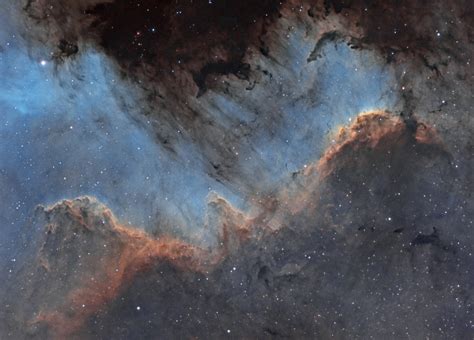 Ngc 7000 Cygnus Wall In Hubble Palette Astro Photo