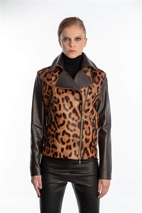 Leopard Jacket Leather Jackets In Rome Best Leather Shop Puntopelle
