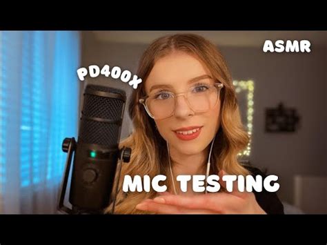 Asmr Testing My New Mic Mouth Sounds Tapping Trigger Assortment