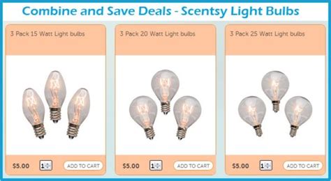 New Scentsy Light Bulb 3 Pack Combine And Save Deals