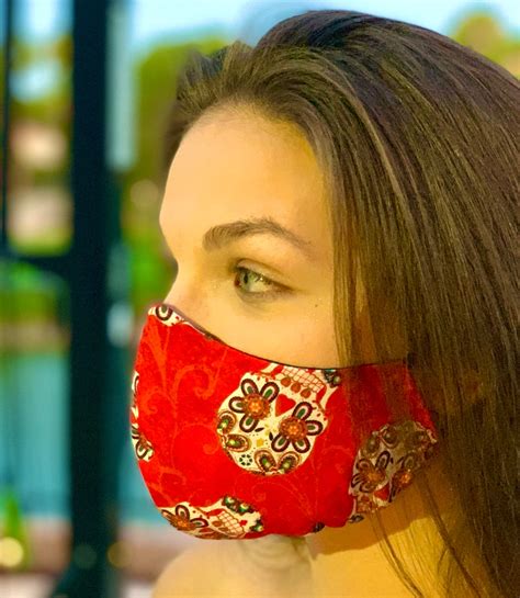 100 Cotton Face Mask Handmade Face Mask Adult Size Face Etsy