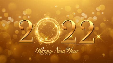 Happy New Year 2022 Gold wallpaper + Download Wallpapers - SRCWAP