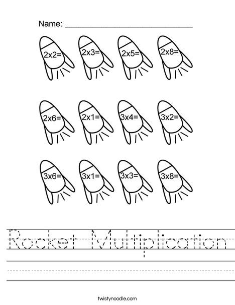 8 Free Printable Rocket Math Worksheets Rocket Math Math Fact