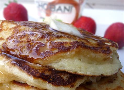 I made these greek yogurt pancakes by mixing the dry ingredients in a bowl and then adding in the wet. Whisk Me Away.....: Greek Yogurt Pancakes