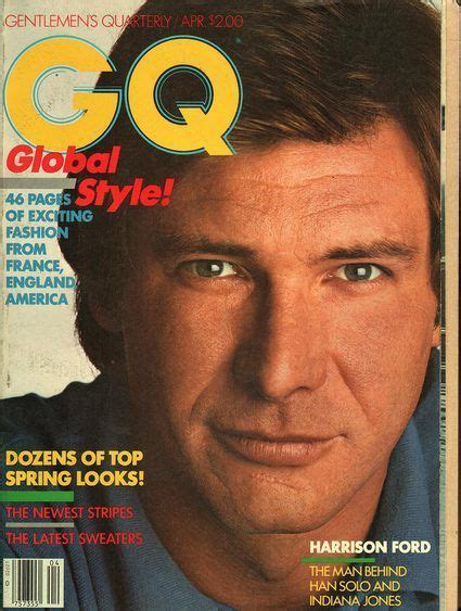 1982 Harrison Ford Harrison Ford Gq Magazine Covers Gq Magazine