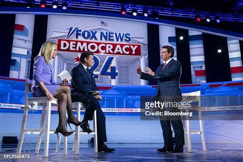 Fox News Anchors Martha Maccallum From Left Bret Baier Moderate A