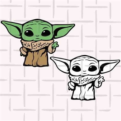 Baby Yoda Svg The Child Svg Mandalorian Baby By Davidstore On Zibbet