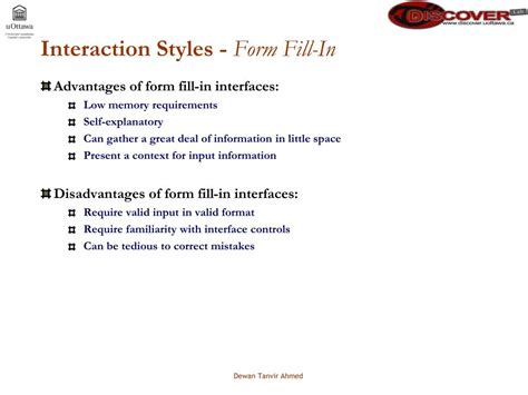 Ppt Interaction Styles Powerpoint Presentation Free Download Id618998