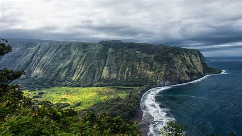 353158 Cliff Coastline Earth Hawaii Ocean Sea Tree 4k Wallpaper