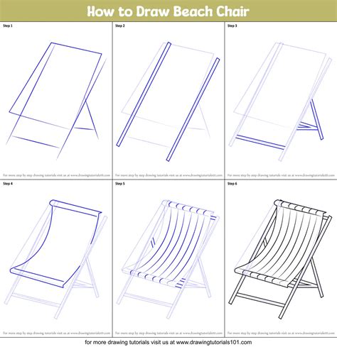 How To Draw A Beach Chair Easy Drawing Tutorial For Kids Images And