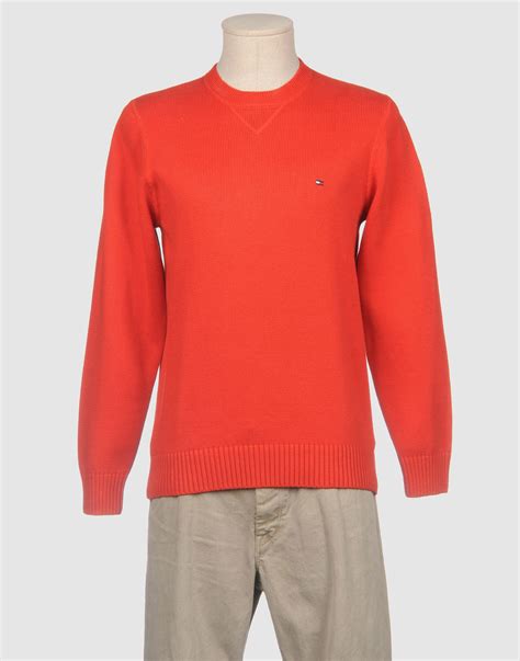 Tommy Hilfiger Crewneck Sweater In Red For Men Lyst