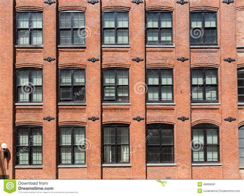Brooklyn Brickwall Facades In New York Stock Image Image Of American