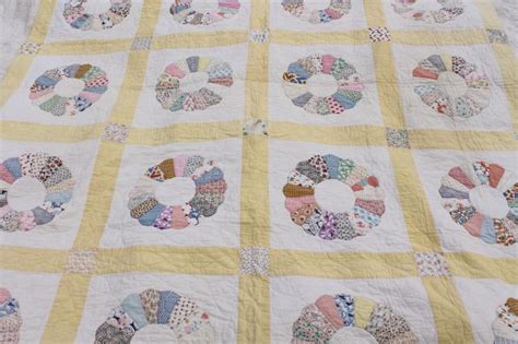Easiest dresden plate block tutorial/dresden block/dresden plate tutorial. 1930s 40s vintage Dresden plate quilt, hand stitched nice ...