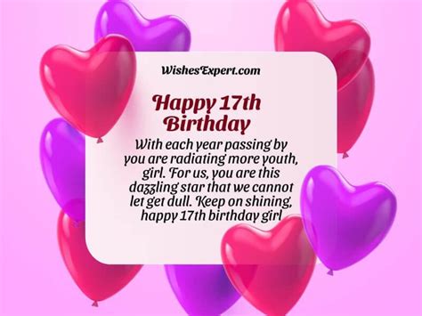 Happy 17th Birthday Wishes And Quotes With Images